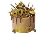 торт Золотому человеку